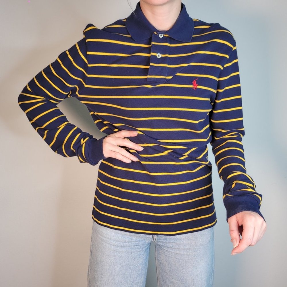 Vintage Polo by Ralph Lauren Long Sleeve Rugby Shirt - M